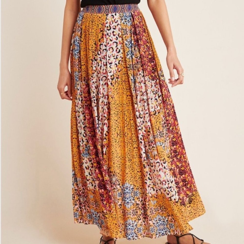 NWT! Anthropologie Bhanuni by Jyoti Panthera Maxi Skirt